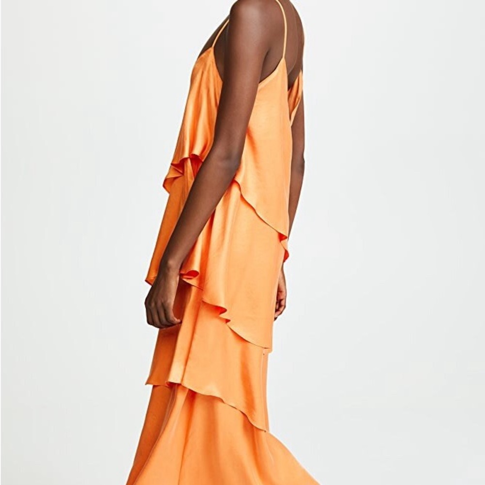 Mara Hoffman Vibrant Orange Asymmetrical Dress